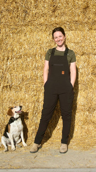 Slim Leg Black Quick Dry Overall