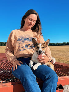 "Farm Dog" Cropped Crewneck Sweatshirt
